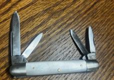 FINE 4 BLADE PEARL N.J. & I. CO RAZOR STEEL KNIFE