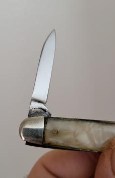 Queen USA #55, Half Congress Knife , Celluloid Handles