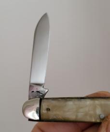 Queen USA #55, Half Congress Knife , Celluloid Handles