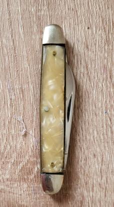 Queen USA #55, Half Congress Knife , Celluloid Handles