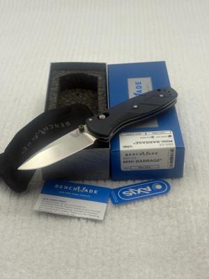 Benchmade 585-03 Mini Barrage Manual Axis Assist Open w Integrated Safety NIB