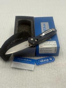 Benchmade 585-03 Mini Barrage Manual Axis Assist Open w Integrated Safety NIB