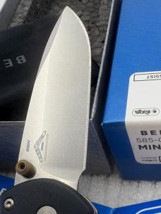 Benchmade 585-03 Mini Barrage Manual Axis Assist Open w Integrated Safety NIB