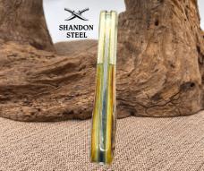 PARKER EDWARDS RARE VINTAGE STAG DAMASCUS BARLOW SINGLE BLADE KNIFE USA (149)