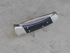 Buck 110 Folding Hunter Knife - Nickel Silver Ebony S30V Drop Point Blade - NEW