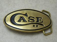 W.R. Case and Sons Solid Brass 1978 Baron Belt Buckle Taiwan in Original Bag