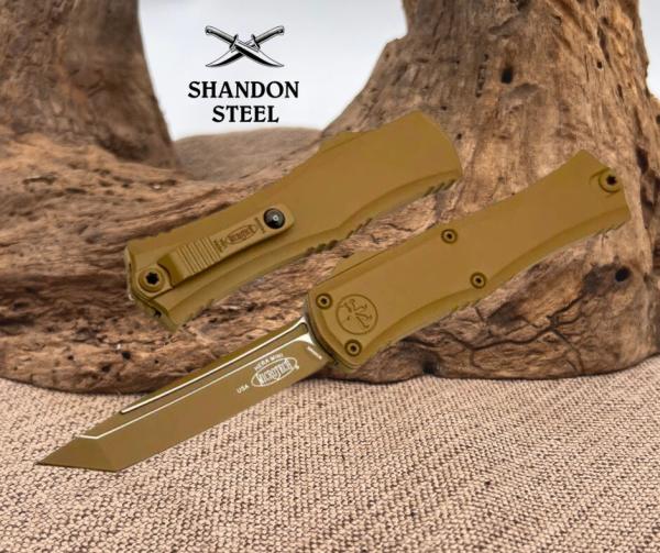 Microtech Knives Mini Hera T/E M390MK Cerakote Dark Earth 1704M-1CDE Microtech Knives Mini Hera T/E M390MK Cerakote Dark Earth 1704M-1CDE