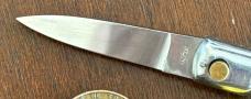 Rare Miniature Keychain Vendetta Corsa Switchblade Knife From Italy, Nice Horn, Unused