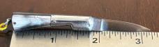 Rare Miniature Keychain Vendetta Corsa Switchblade Knife From Italy, Nice Horn, Unused