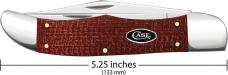 2025 Casexx Dark Red Burlap Micarta  Folding Hunter With Sheath Brand New In Box.