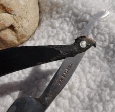 Straight Razor Case Bros. Little valley NY Tested XX Mirror Polish Damage At Handle Pivot