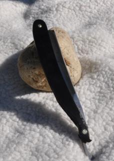 Straight Razor Case Bros. Little valley NY Tested XX Mirror Polish Damage At Handle Pivot