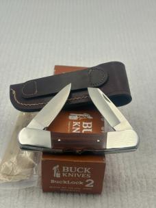 Buck USA 1991 BuckLock 2 Model 535 2 Blade Double Lock Pocket Knife