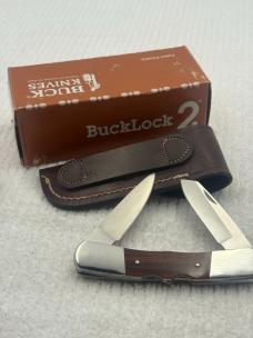 Buck USA 1991 BuckLock 2 Model 535 2 Blade Double Lock Pocket Knife