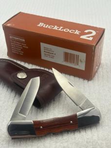 Buck USA 1991 BuckLock 2 Model 535 2 Blade Double Lock Pocket Knife