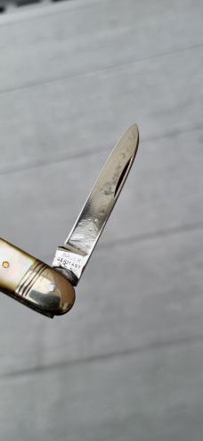 3" Old BAUER 2-Blade Pocket Knife, Made in Germany , Pearl Scales