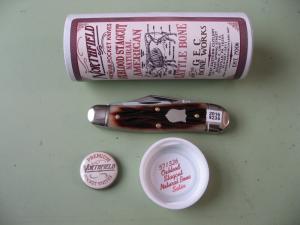 GREAT EASTERN 2026 NORTHFIELD 571326 GEPPETTO WHITTLER OXBLOOD STAGCUT NATURAL BONE #2