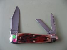 GREAT EASTERN 2026 NORTHFIELD 571326 GEPPETTO WHITTLER OXBLOOD STAGCUT NATURAL BONE #2