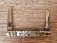 Vintage Miniature Argyle Cutlery Co. Germany Pocket Knife, MOP Scales