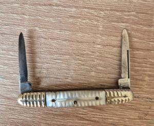 Vintage Miniature Argyle Cutlery Co Germany Pocket Knife MOP Scales