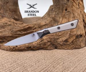 Microtech Paring Knife Ivory G-10 Handle w Stonewash M390MK 3500B-10IV Kitchen