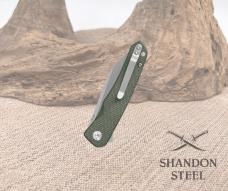QSP QS140E1 Knife Otter Linerlock Green Micarta Handle Folding Blade EDC Tool