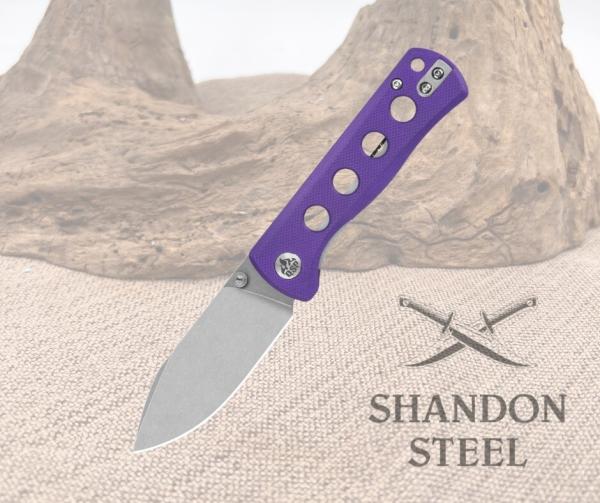 QSP QS150D1 Canary Knife Purple G10 Linerlock Folding Pocket Tool 3.5 Inch Blade