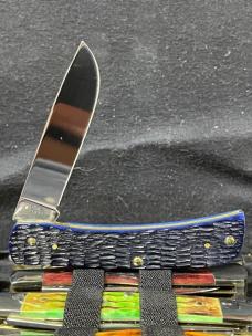 Case XX 6137 SS Navy Blue Bone Rogers Jigged Sod Buster