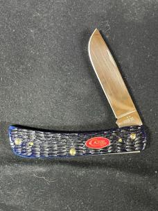 Case XX 6137 SS Navy Blue Bone Rogers Jigged Sod Buster