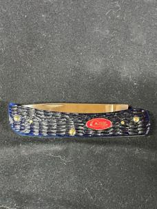 Case XX 6137 SS Navy Blue Bone Rogers Jigged Sod Buster