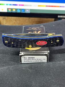Case XX 6137 SS Navy Blue Bone Rogers Jigged Sod Buster