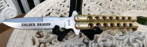 Golden Dragon Taylor Seto Medium Butterfly Knife - EXCELLENT