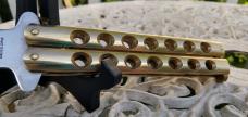 Golden Dragon Taylor Seto Medium Butterfly Knife - EXCELLENT