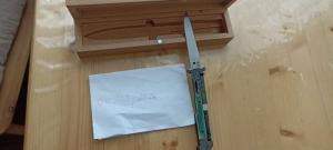 AK-47 switchblade bayonet Style with camel bone handles only 25 pieces build