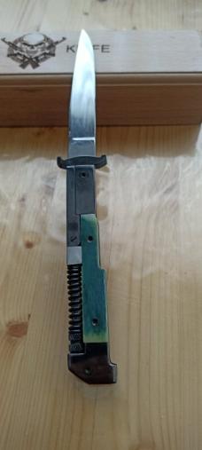 AK-47 switchblade bayonet Style with camel bone handles only 25 pieces build
