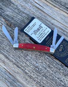 CASE XX ** 2023 SHOT SHOW SPECIAL DARK RED JIG BONE SMALL 4 BLADE CONGRESS