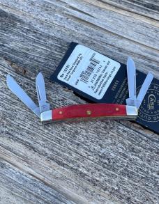 CASE XX ** 2023 SHOT SHOW SPECIAL DARK RED JIG BONE SMALL 4 BLADE CONGRESS