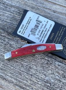 CASE XX ** 2023 SHOT SHOW SPECIAL DARK RED JIG BONE SMALL 4 BLADE CONGRESS
