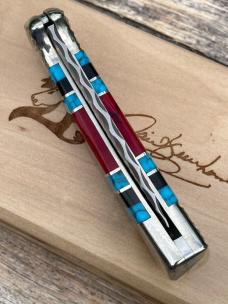 DAVID YELLOWHORSE ** CUSTOM CHIP FLINT BUFFALO HUNTER BUCK 12