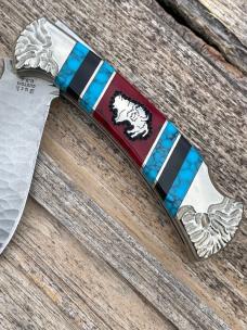 DAVID YELLOWHORSE ** CUSTOM CHIP FLINT BUFFALO HUNTER BUCK 12