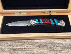 DAVID YELLOWHORSE ** CUSTOM CHIP FLINT BUFFALO HUNTER BUCK 12