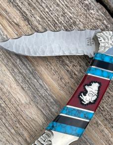 DAVID YELLOWHORSE ** CUSTOM CHIP FLINT BUFFALO HUNTER BUCK 12