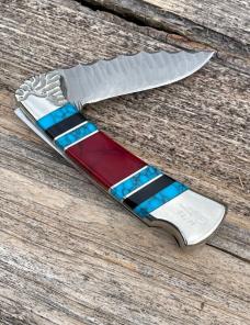 DAVID YELLOWHORSE ** CUSTOM CHIP FLINT BUFFALO HUNTER BUCK 12