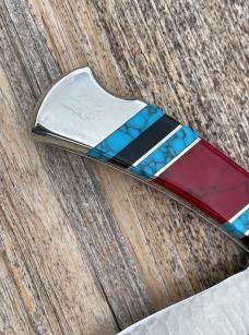 DAVID YELLOWHORSE ** CUSTOM CHIP FLINT BUFFALO HUNTER BUCK 12