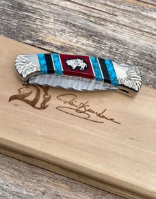 DAVID YELLOWHORSE ** CUSTOM CHIP FLINT BUFFALO HUNTER BUCK 12