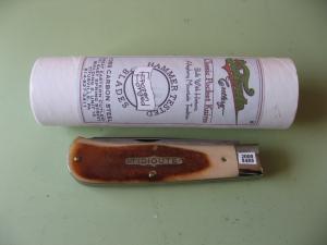 GREAT EASTERN TIDIOUTE  235208 TRAPPER WITH  FRONTIER BONE SCALES