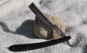 Razor Joh Engstrom Eskilstuna Sweden 6quot Black Hard Rubber Handles Used Rust Made After 1891