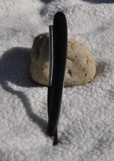 Razor Joh. Engstrom Eskilstuna Sweden 6" Black Hard Rubber Handles Used Rust Made After 1891