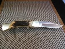 SCHRADE UNCLE HENRY LB8 PAPA BEAR VINTAGE U.S.A. UNUSED/NOT CARRIED LOW SERIAL #76013 LOCKBACK KNIFE