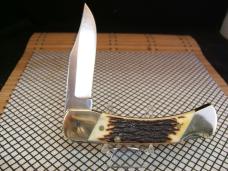 SCHRADE UNCLE HENRY LB8 PAPA BEAR VINTAGE U.S.A. UNUSED/NOT CARRIED LOW SERIAL #76013 LOCKBACK KNIFE